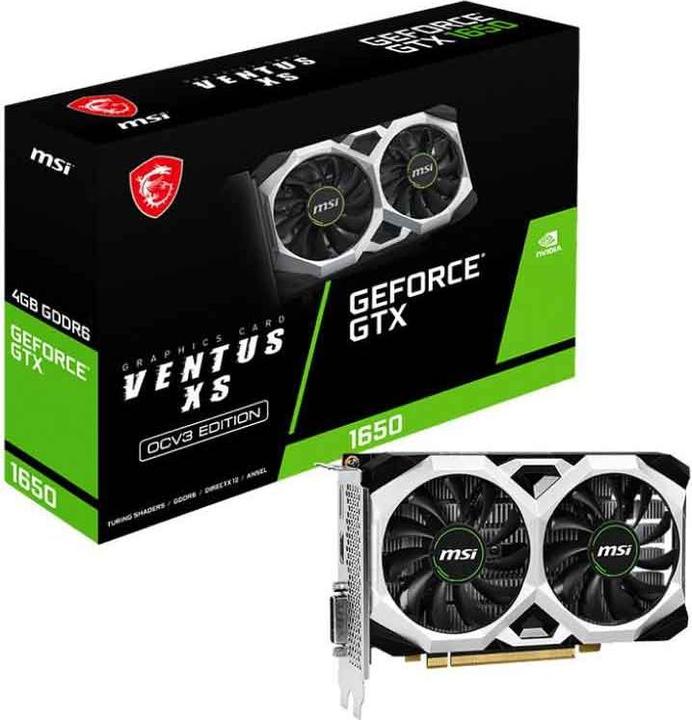 Productafbeelding MSI GeForce GTX 1650 D6 VENTUS XS OCV3 (4 GB)