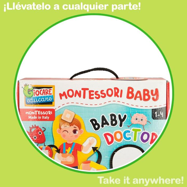 Actual product image Lisciani Montessori Playbox Baby Little Doctor (Multilingual, 1 - 4 years)