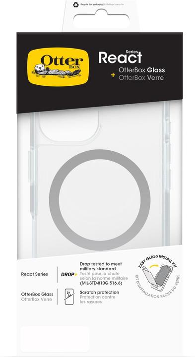 Produktbild OtterBox React + Glass Bundle - Kit (Apple iPhone 16)