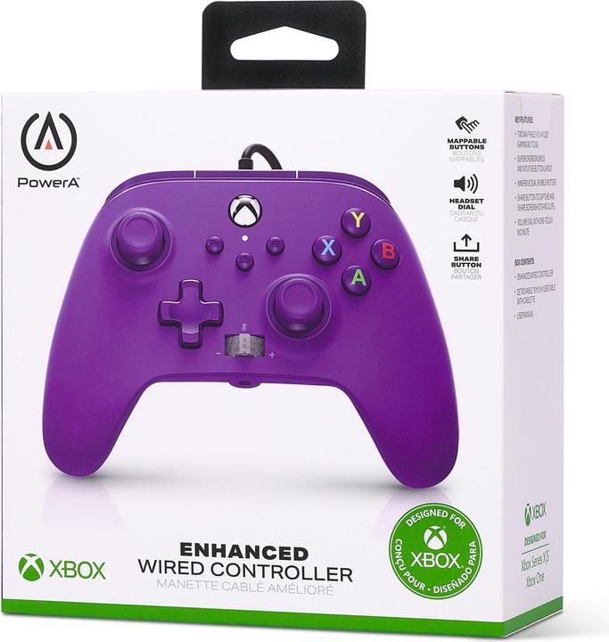 Produktbild PowerA Controller Wired Royal Purple (Xbox One/Series X/PC) (Xbox Series S, Xbox Series X)