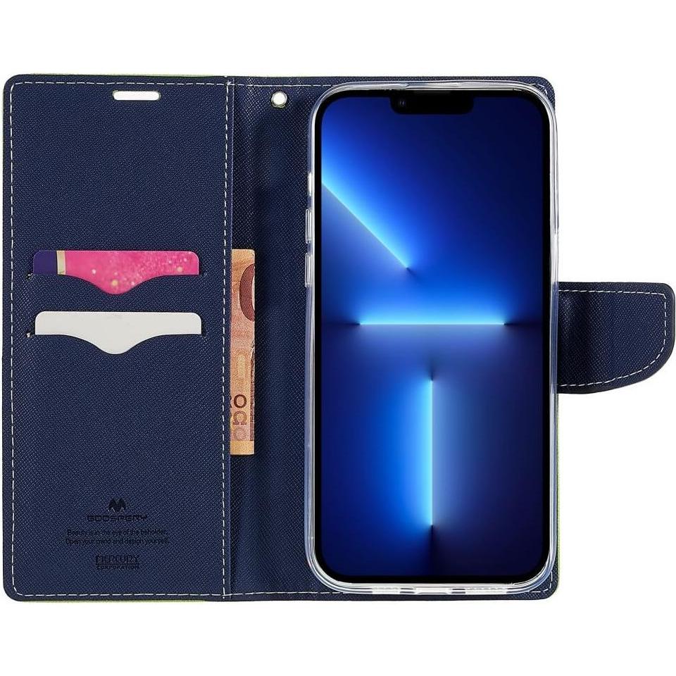 Thumbnail - Mercury iPhone 14 Pro - Goospery Fancy Etui Hülle grün (Apple iPhone 14 Pro), Smartphone Hülle, Grün
