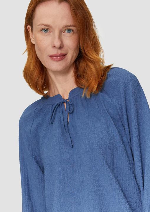 Produktbild S.Oliver Bluse Strukturierte Bluse mit Raffdetails (36)