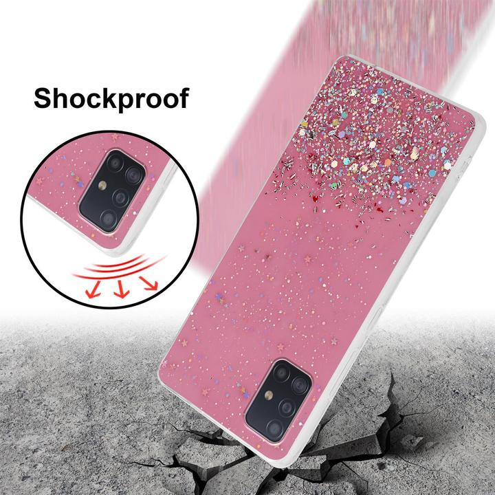 Actual product image Cadorabo TPU cover sparkling glitter (Samsung Galaxy A51 5G)