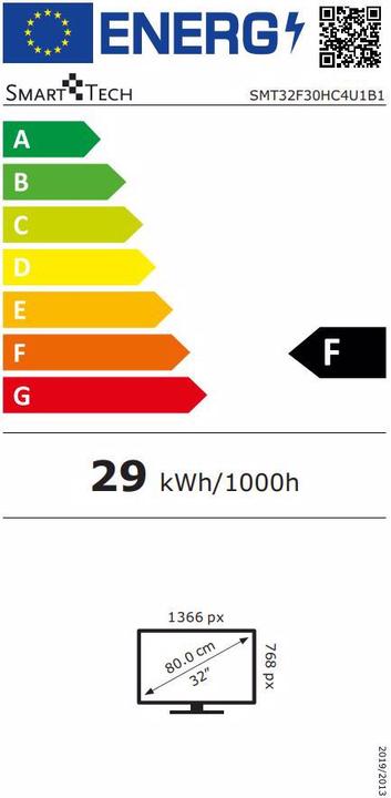 Energy Label Smart Tech SMT32F30HC4U1B1 (32", LED, HD)
