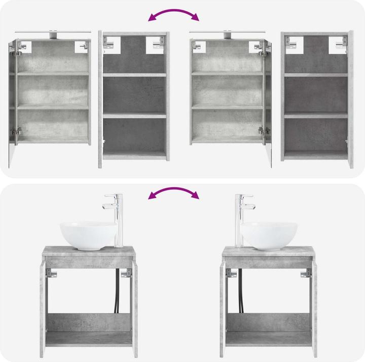 Produktbild vidaXL Badezimmerschrank-Set