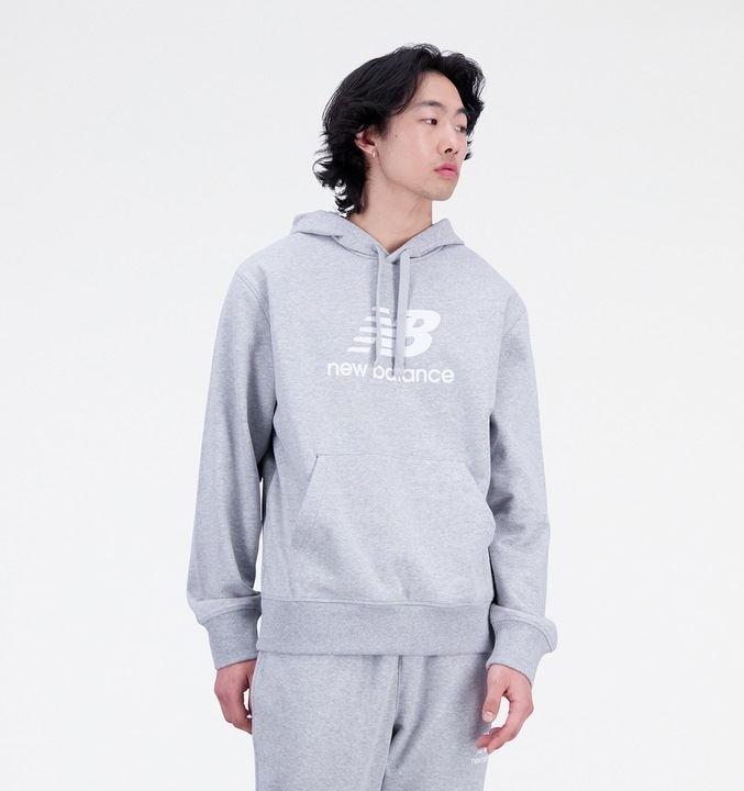 Actual product image New Balance Essentials Stacked Logo Hoodie (S)
