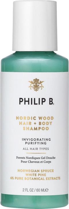 Image du produit Philip B. Shampooing cheveux et corps Nordic Wood (60 ml, Shampoing liquide)