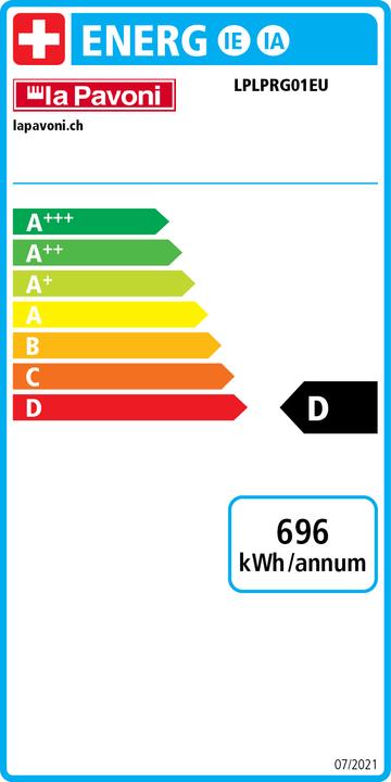 Energie-Label La Pavoni Professional PRG