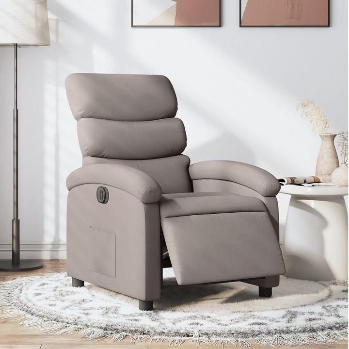 Produktbild vidaXL Relaxsessel Fernsehsessel Liegesessel Sessel Elektrisch Taupe Stoff