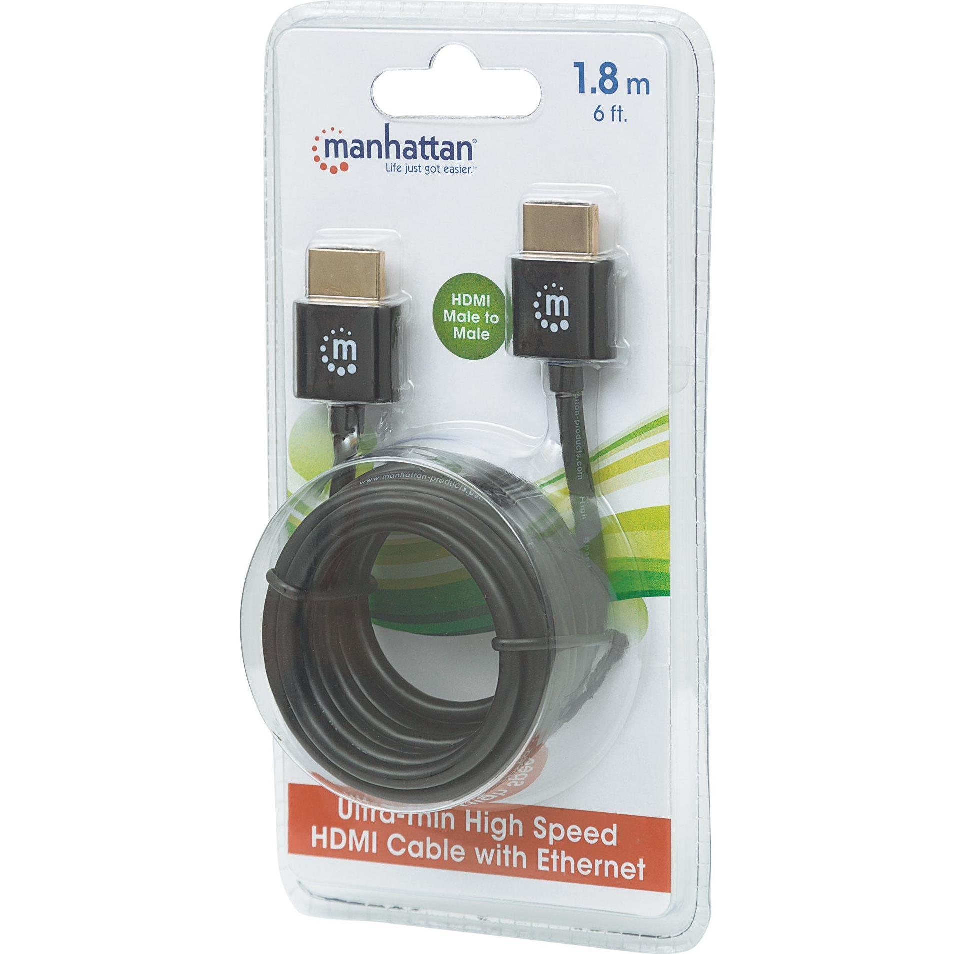 Thumbnail - Manhattan HDMI (Typ A) — HDMI (Typ A) (1.80 m, HDMI), Video Kabel