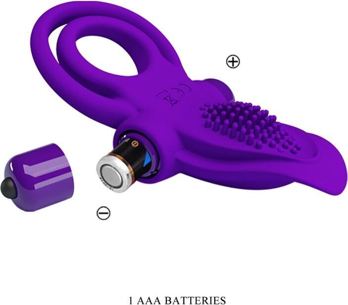 Actual product image Pretty Love Vibrant Penis Ring (8 cm)