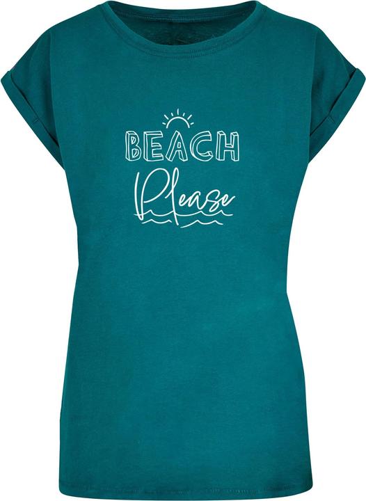 Produktbild Merchcode Ladies Beach Please Extended Shoulder Tee - 112615 (4XL)