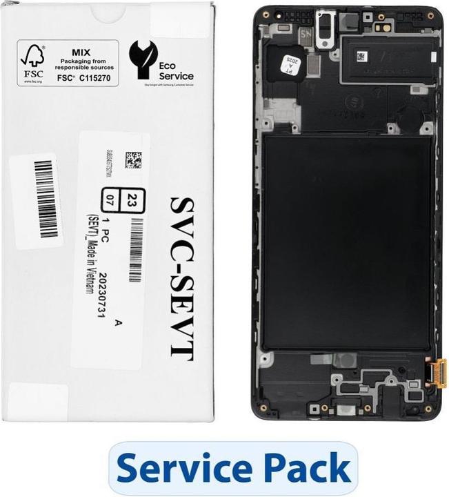 Actual product image Samsung LCD display! ServicePack LCD Display for A71 A715F GH82-22248A (Display)