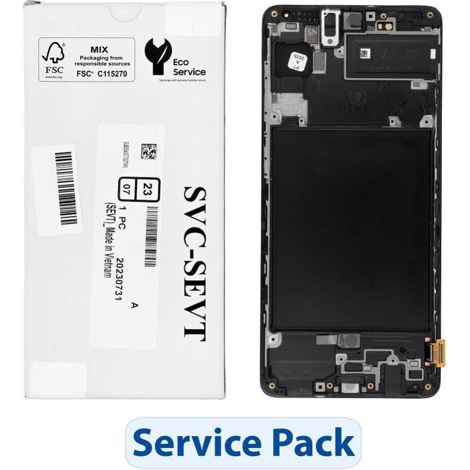 Samsung LCD display! ServicePack LCD Display for A71 A715F GH82-22248A (Display), Mobilgerät Ersatzt