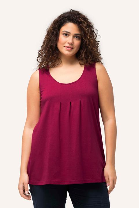 Actual product image Ulla Popken Essential Pleat Front Knit Tank (54)