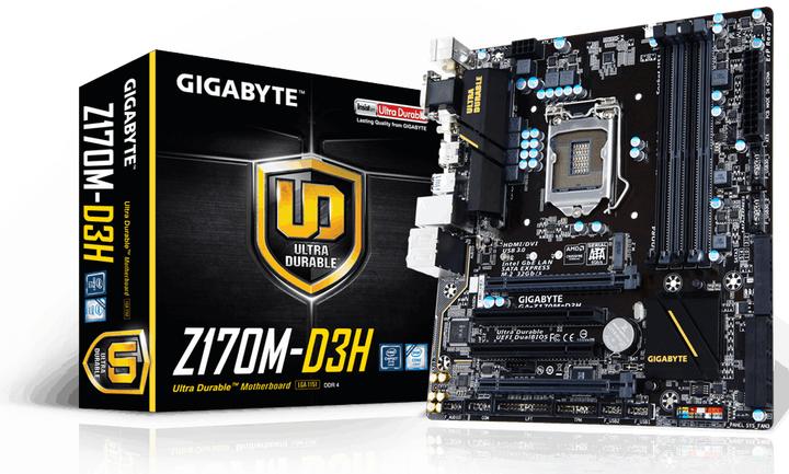 Produktbild Gigabyte Z170m-D3h (LGA 1151, Intel Z170, mATX)