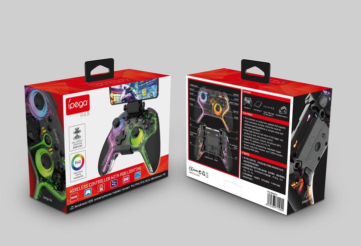 Actual product image iPega 9666TH Bluetooth RGB Gamepad for Android/iOS/PS3/PS4/PC/N-Switch Black (Damage Package) (Android, iOS, PC, PS3, PS4, Switch)