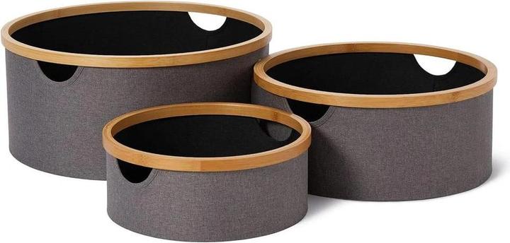 Anthracite, Bamboo, Grau, Schwarz