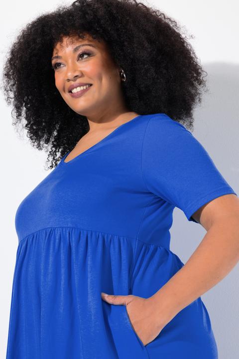 Actual product image Ulla Popken Jersey Empire Waist Short Sleeve Dress (62)