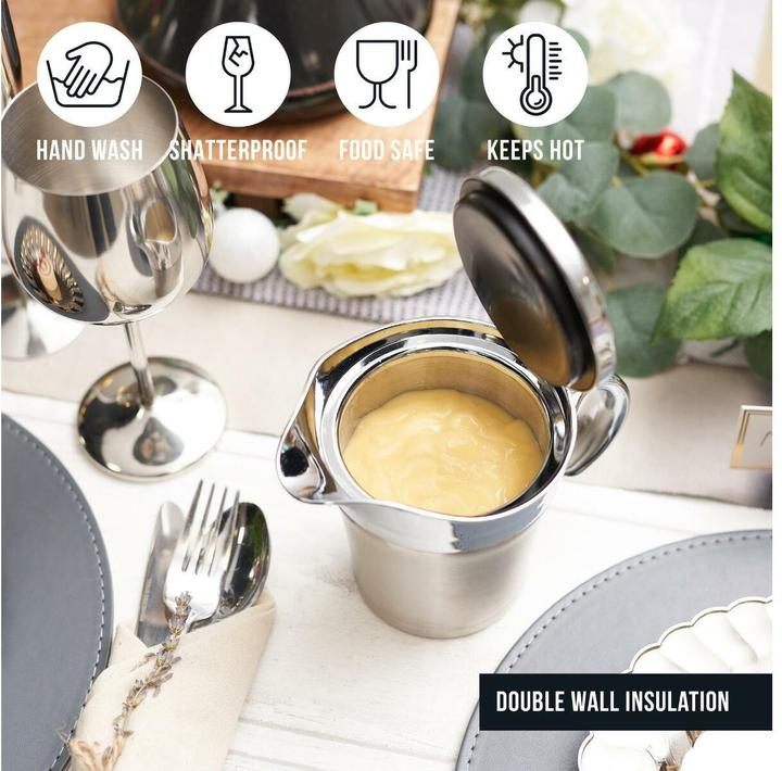 Actual product image Oak & Steel Sauciere Edelstahl