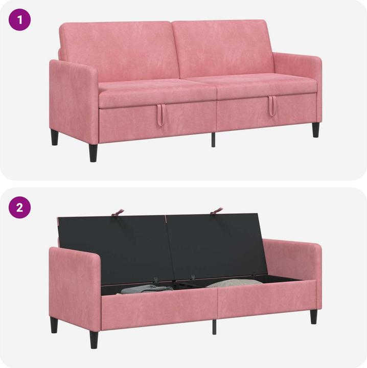Produktbild vidaXL Sofa mit Stauraum (3-Sitzer)