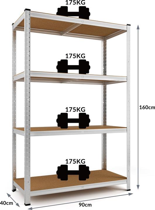 Produktbild Deuba Schwerlastregal