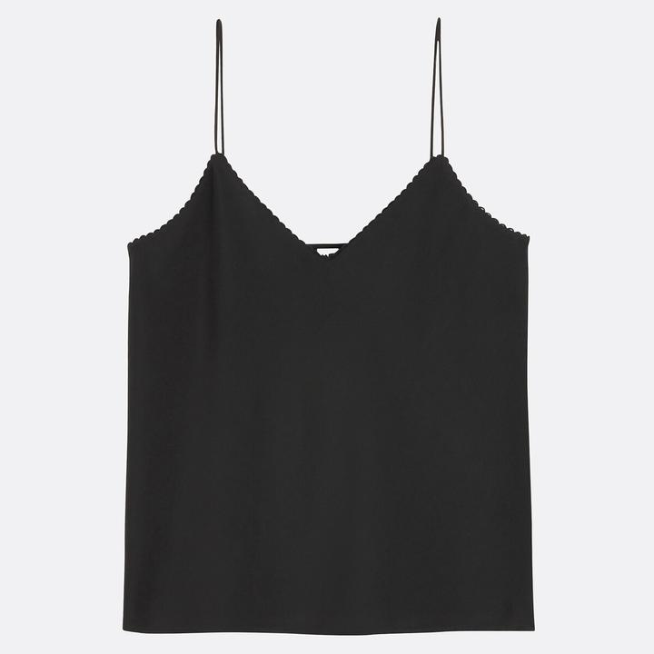 Immagine prodotto La Redoute Collections V-Ausschnitt-Top aus Satin mit schmalen Trägern (XL)
