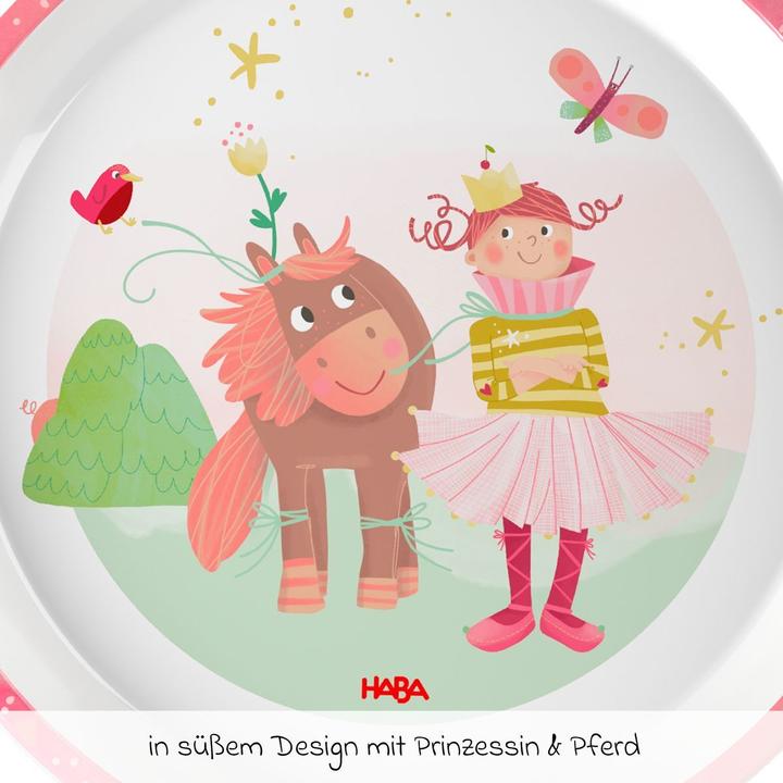 Actual product image Haba Kindergeschirr-Sets 6-tlg. Geschirr-Set - Prinzessin & Pferd