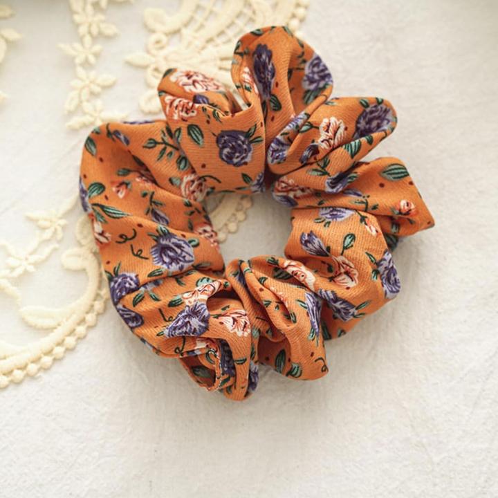 Image du produit Avizar Scrunchie Weiche Blumenstruktur Sierra (Élastiques à cheveux)