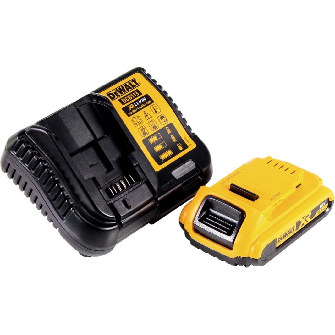 Thumbnail - DeWalt, Arbeitsleuchte, DCL 074 D1 Akku Baustellenstrahler Strahler 18 V 5000 lm 4000 Kelvin + 1x Akku 2,0 Ah + Ladeg (5...