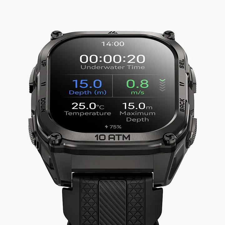 Actual product image Kospet Smartwatch Tank M4 Schwarz