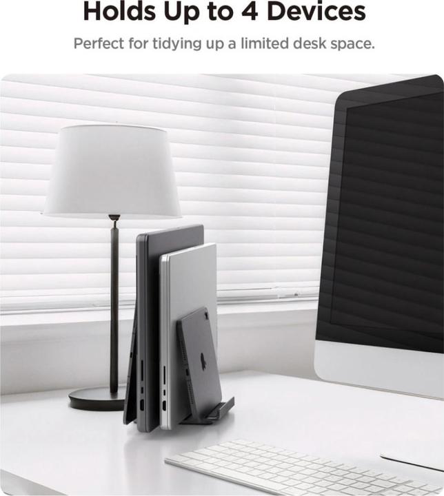 Produktbild Spigen Ld208s4 Vertikaler Laptopständer Space Gray