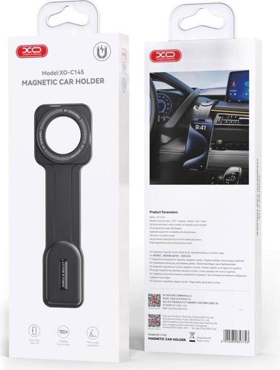 Actual product image xO car holder C145 magnetic black