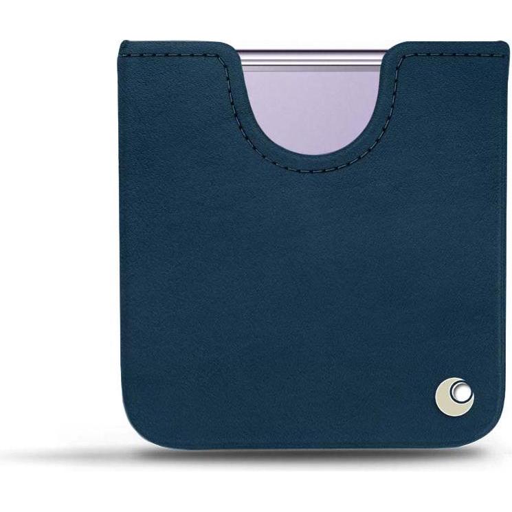 Noreve Lederschutzhülle (Samsung Galaxy Z Flip4), Smartphone Hülle, Blau