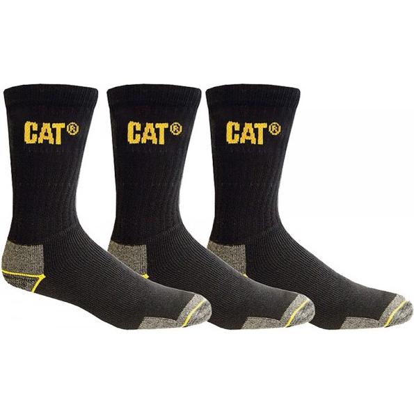 Cat, Herren, Socken, Real Work, Schwarz, (3er Pack, 41 - 45)