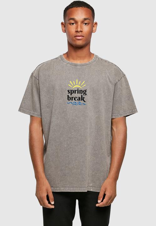 Actual product image Merchcode Spring break - Acid Washed Heavy Oversized Tee - 114071 (L)