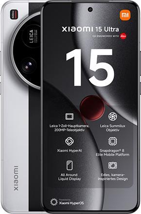 Produktbild Xiaomi 15 Ultra (512 GB, Silver Chrome, 6.73", Dual SIM, 5G)