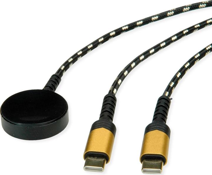 Image du produit Roline Kabel mit USB-C + AppleWatch 1.2m (1.20 m, USB 2.0, 60 W)