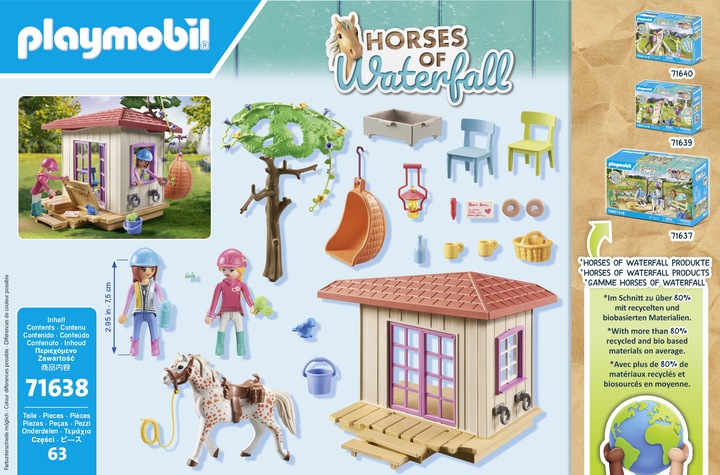 Immagine prodotto Playmobil 71638 Playm. Clubhouse segreta per gli appassionati di cavalli (71638, Cavalli Playmobil della cascata)