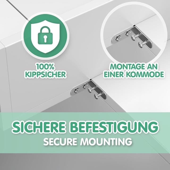 Produktbild Cadani Universal Wickelaufsatz für IKEA Kommoden 77×76×12 cm