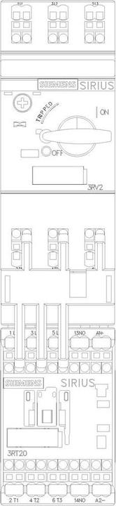 Actual product image Siemens Verbraucherabzweig 3RA2110-1HE15-1BB4