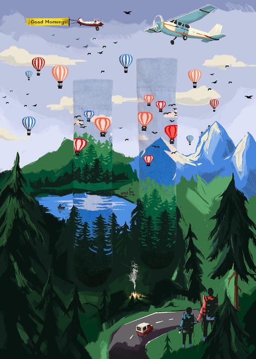 Actual product image Many Mornings Adventure Balloon (Single pack, 43 - 46)