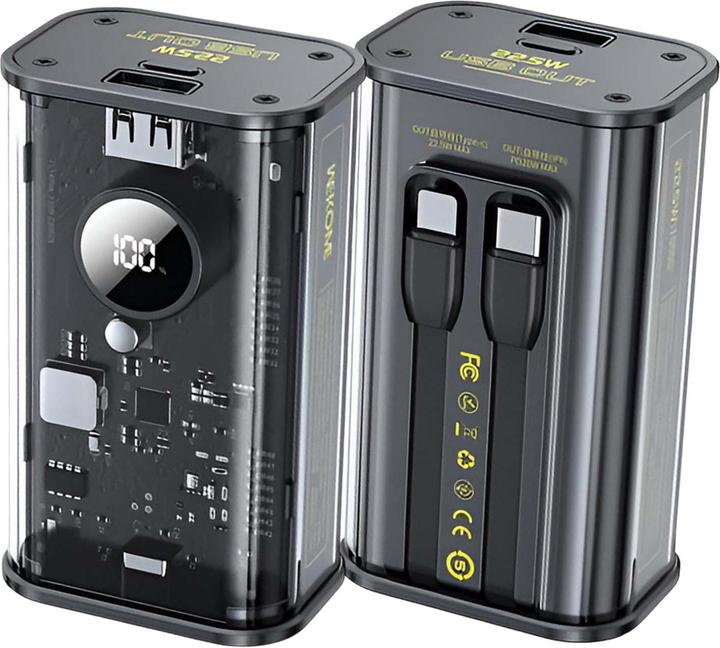 Actual product image Wekome Power bank Fast Charning with inte (10000 mAh, 20 W, 37 Wh)