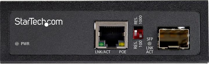 Produktbild StarTech PoE + Industrial Media Converter 60W - Medienkonverter LWL Kupfer - Singlemode-/ (Media Konverter)