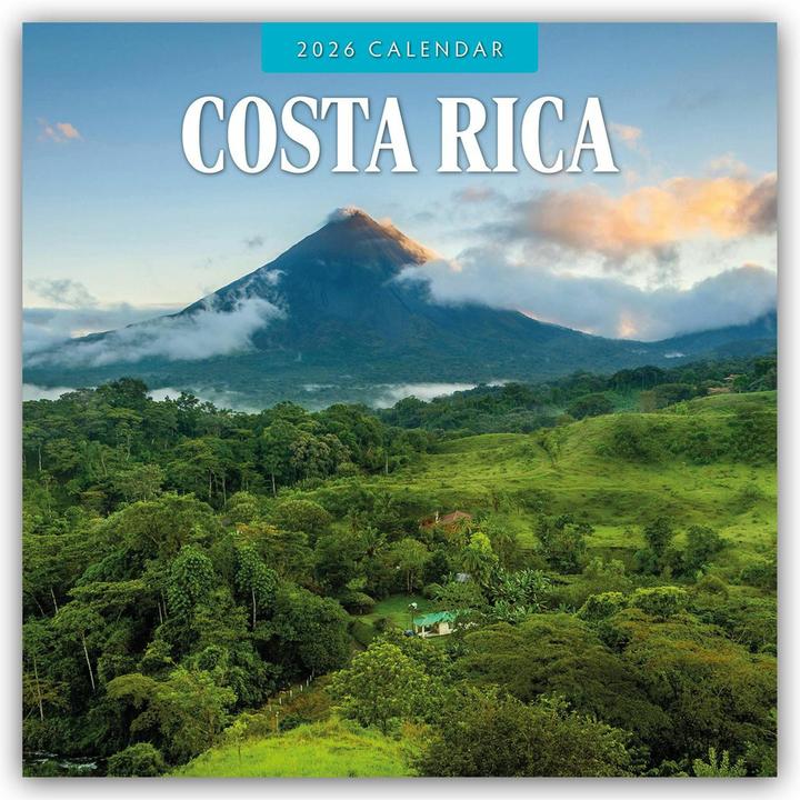 Actual product image Costa Rica 2026 Square Wall Calendar (30.5 x 30.5 cm)
