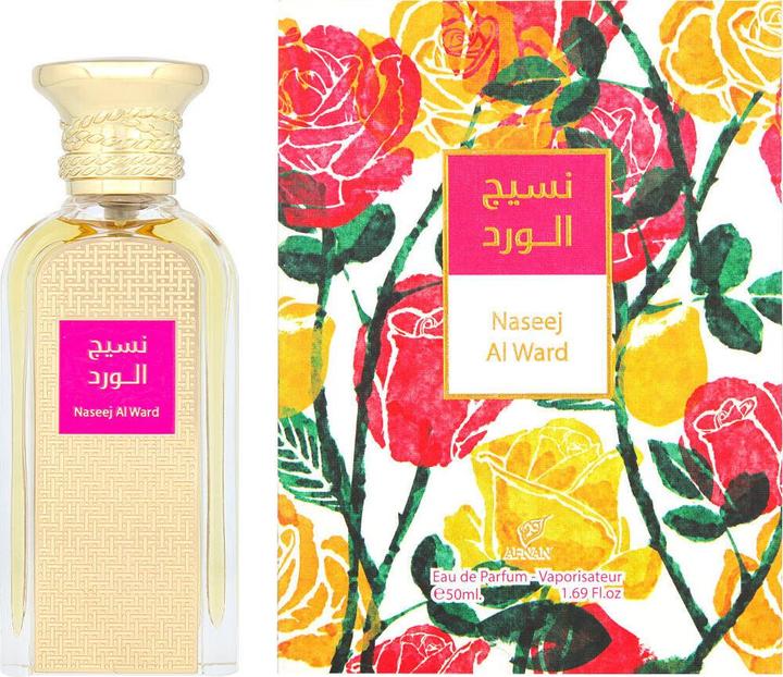 Actual product image Afnan Naseej Al Ward Eau De Parfum 50ml Unisex (Eau de parfum, 50 ml)