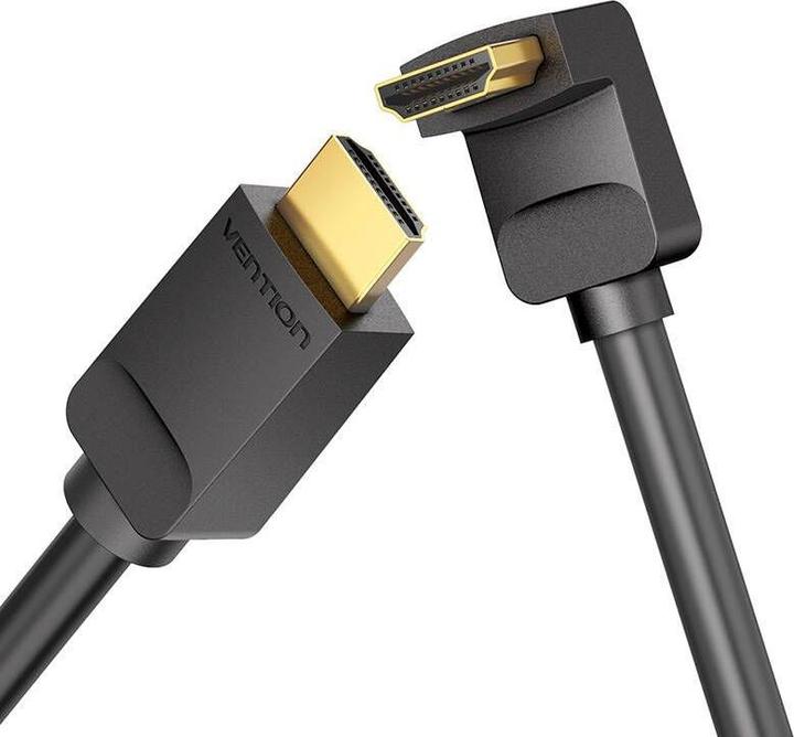 Actual product image Vention HDMI 2.0 Right Angle 90 degree black - 2m (2 m, HDMI)