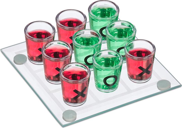 Relaxdays Jeu-à-boire Morpion