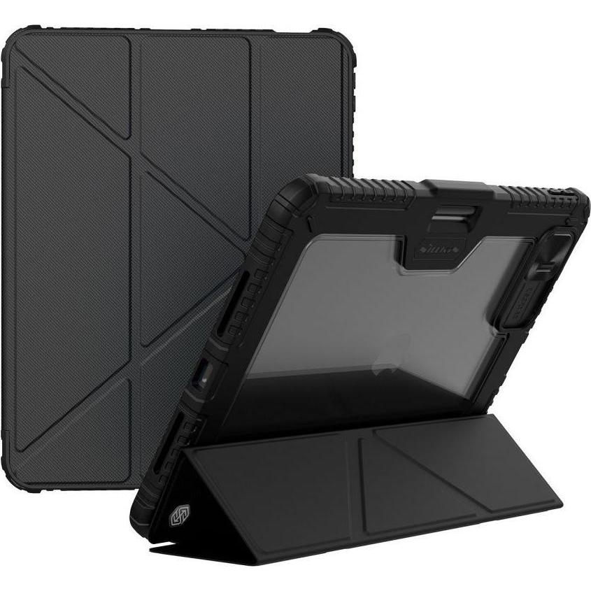 Nillkin Custodia in pelle Bumper Pro per iPad Pro 11" 2024 - nero (Apple iPad Pro 11 2024), Cover tablet, Nero