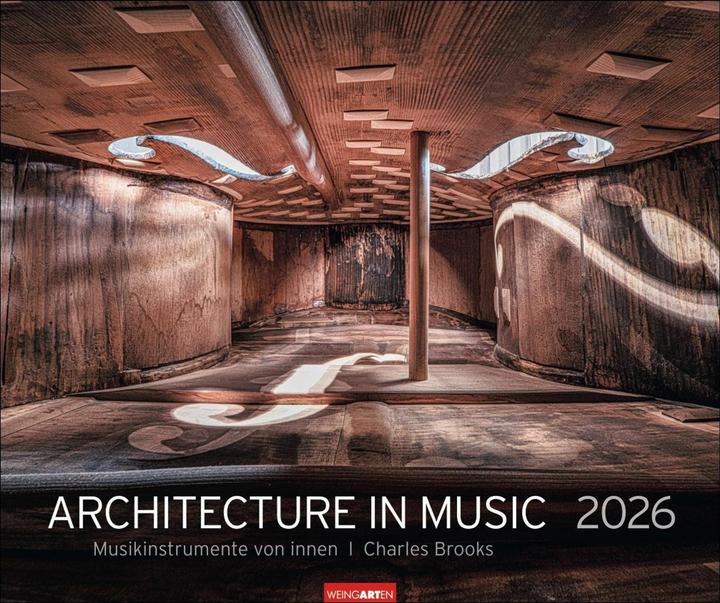Produktbild Architecture in Music Kalender 2026 - Musikinstrumente von innen (55 x 46 cm)